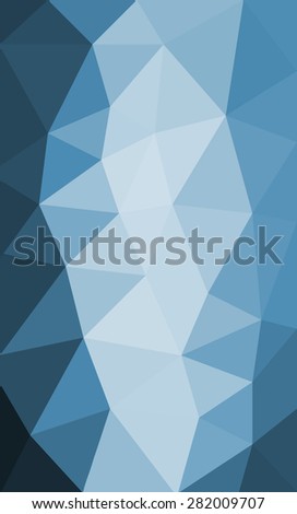 abstract background, low poly triangle shapes in pastel blue colors