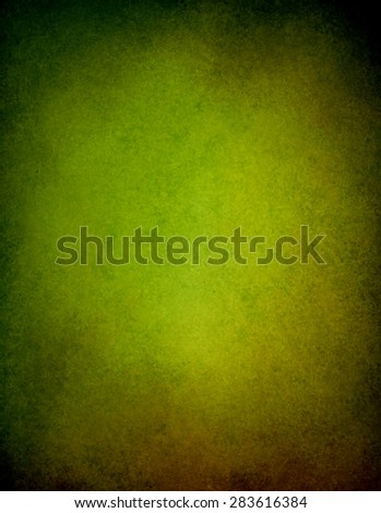 gold green background with thick black grunge border texture design, old green paper, distressed grungy wall paint