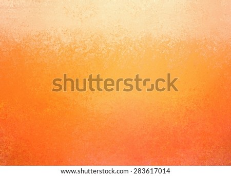 colorful banner background in autumn orange and gold colors with peach grunge header paint on top border, website background layout