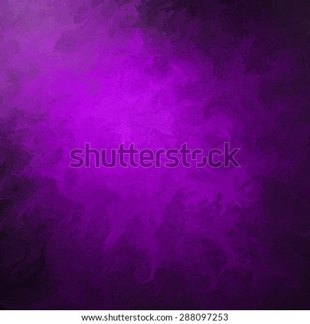 abstract black purple background, elegant unique swirl design textured brush strokes, painted black and purple wall with corner spotlight and dark shadows
