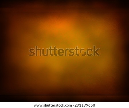 shiny copper background with gold and orange colors and thick black vignette border, old vintage copper background with metallic surface