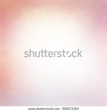 yellowed orange and pink background with white center and vintage grunge distressed border, cool abstract background layout for website or brochure, old worn painted edges