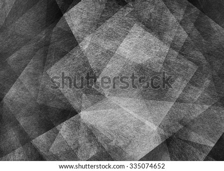 black and white abstract background, layers of diamond squares and triangle shapes in random pattern, fine detailed texture