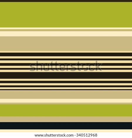 striped background with abstract thick and thin random lines in bright olive green, black, brown and beige colors, artsy background stripes with smooth texture