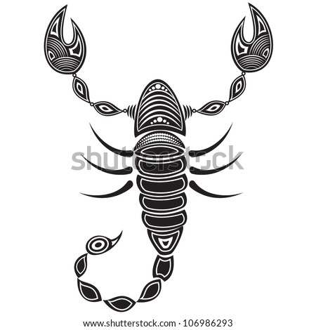 stock vector : Vector illustration of a tribal animal - Scorpion stock vector : Vector illustration of a tribal animal - Scorpion