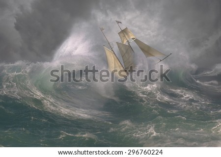 Dangers at sea pose a serious threat to sailing. Composite.