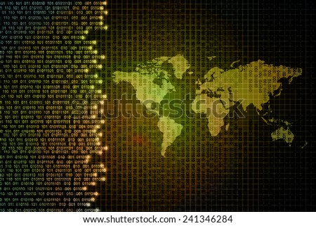 World Map Business background