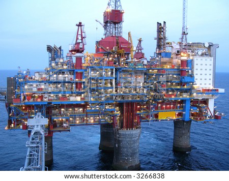 Drill and production platform in Norwegian North Sea