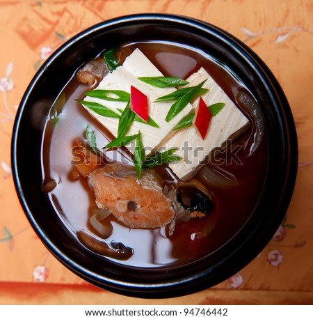 Korean food, fish soup