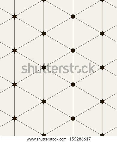 Seamless Pattern. Modern Stylish Texture. Repeating Abstract Background With Smooth Triangles. Stylish Black Grid