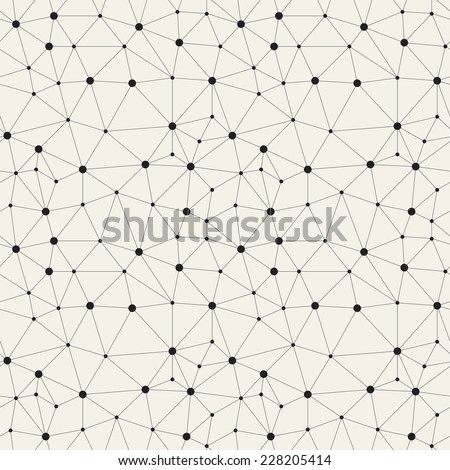 Irregular Net Seamless Pattern Vector Stock Illustration