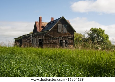 An old abandoned building in the country