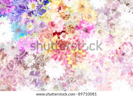 floral pattern (mixed color)