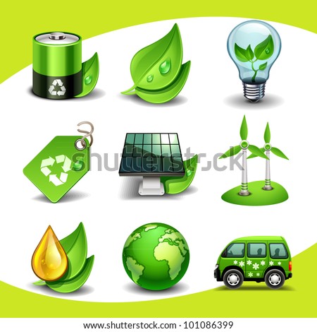 Ecology icons stock vector 101086399 shutterstock Ecology icons stock vector 101086399 shutterstock