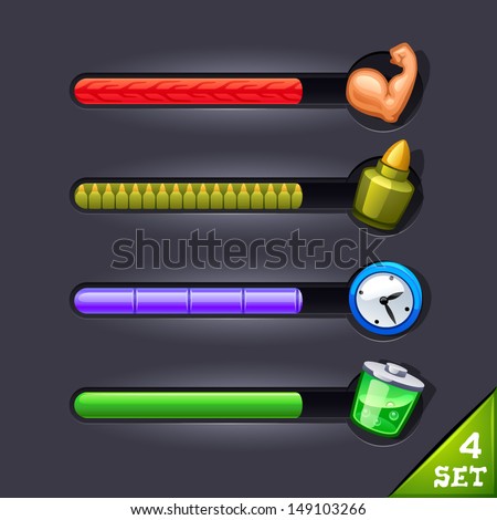 game resource bar-set 4 game resource bar-set 4