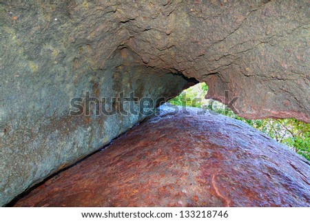 Shark Bay Caves on Tortola of the British Virgin Islands