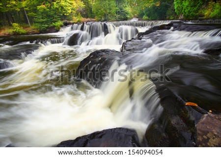 Bond Falls is a beautiful waterfall in the upper peninsula of Michigan