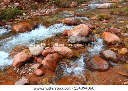 Rapids of Bright Angel Creek in Grand Canyon National Park