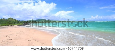 Beautiful Anse de Sables Beach on the Caribbean island of Saint Lucia