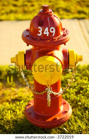 Fire Hydrant sitting on grass