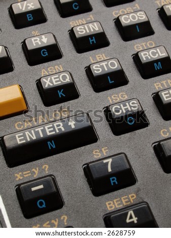 Keyboard of an scientific calculator