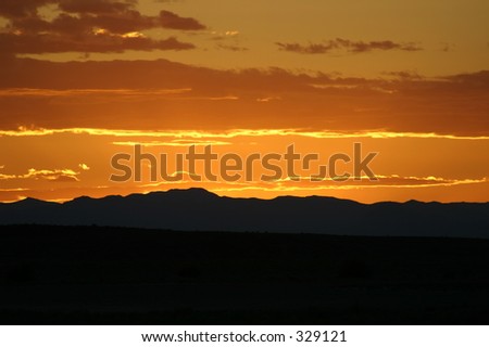 Sunset at Knolls Recreation ATV Park, Utah
