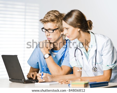 doctor and nurse at office
