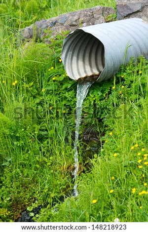 Waste Water, Storm Drain, outfall pipe