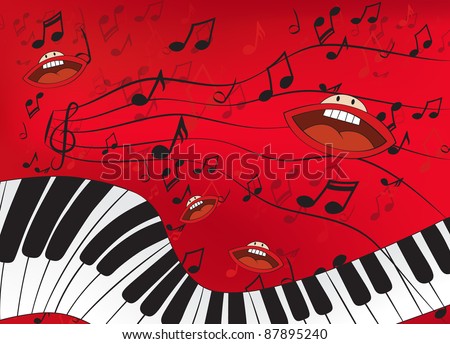 singing at piano