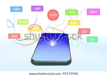 Domain name over smart phone