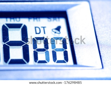 Close up of a Digital timer