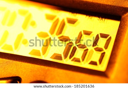 Close up of a Digital clock