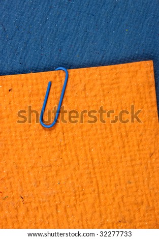 Handmade color papers with clip
