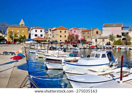 Picturesque colorful Dalmatian village of Vinjerac in Croatia