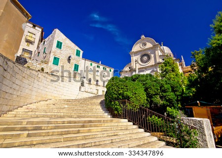 St James cathedral in Sibenik, UNESCO world heritage site in Croatia