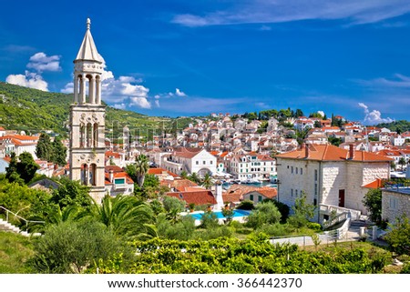Historic mediterranean town of Hvar, Dalmatia, Croatia