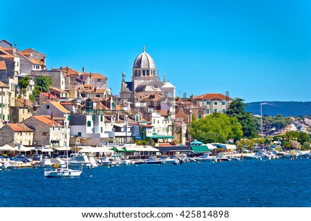 UNESCO town of Sibenik architecture and coastline, Dalmatia, Croatia