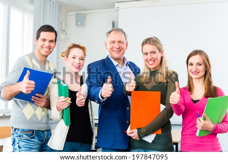 University college students passed successful through examination
