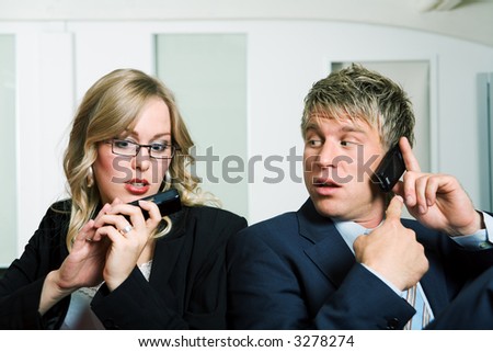 A business guy wants to talk to his phone undisturbed