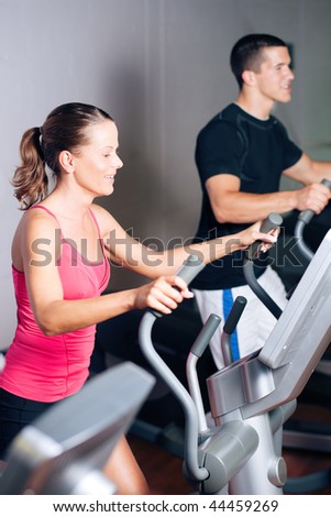 Woman On Elliptical