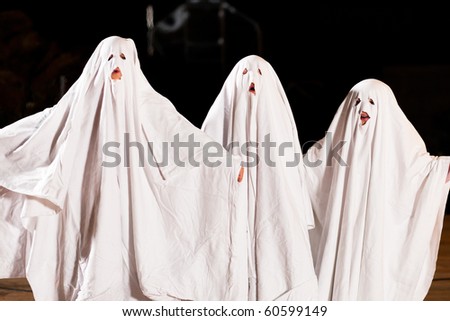pictures of ghosts for kids. kids dressed as ghosts -