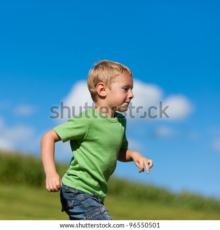 Little Boy Running