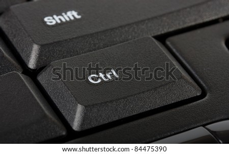 Control key on computer keyboard