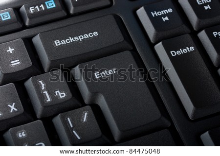 Enter Backspace Delete keys on board