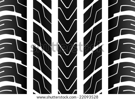 Seamless Tile Tire Tread