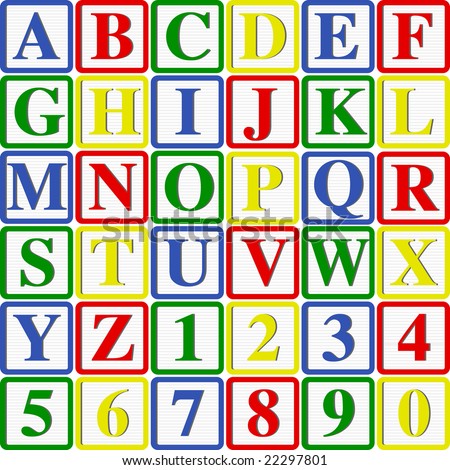 building blocks letters. Baby Blocks Letters and