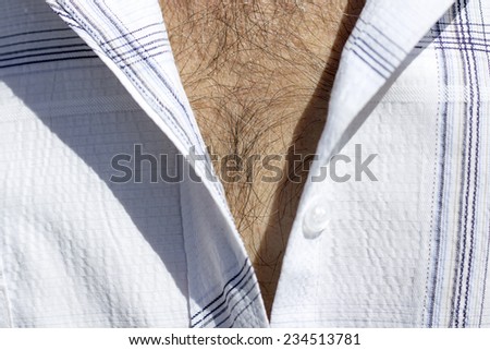human hairy chest shirt