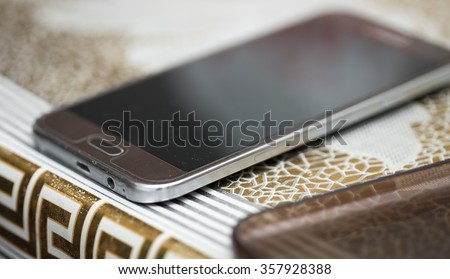 cell phone on the table
