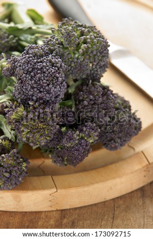 Purple sprouting broccoli a winter vegetable high in nutrients