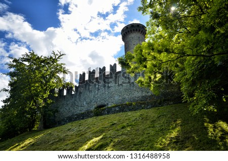 Fenis castle is one of the most famous castles in Aosta Valley, Italy, and for its architecture has become one of the major tourist attractions of the region